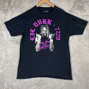 Lil Durk Shirt Mens Large Black Pink Voice of the Heroes Rap Tee OTF Hip Hop